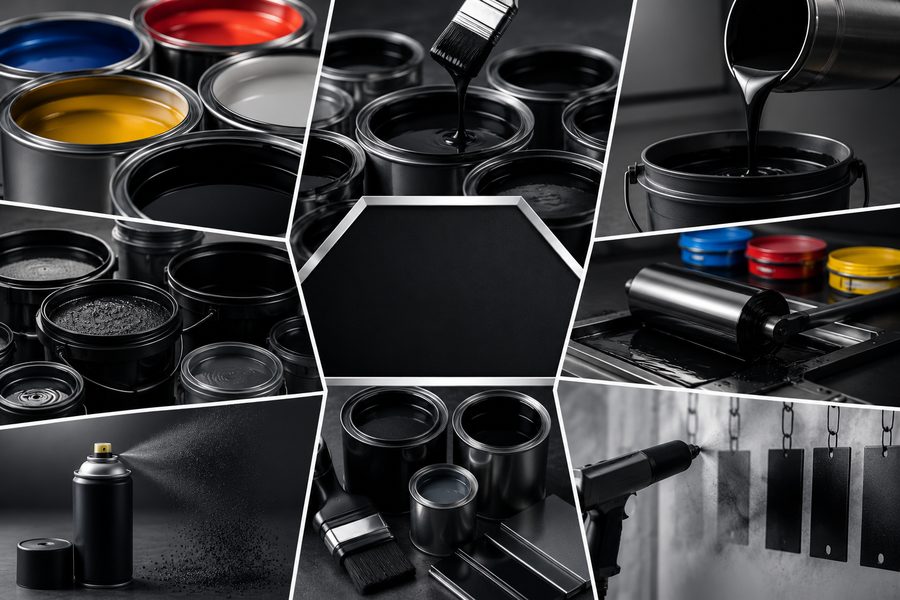 Paints, coatings and inks pigmented with recovered carbon black