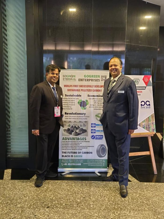 GoGreen Enterprises banner at RUBBERCON 2024 as Bronze Sponsor