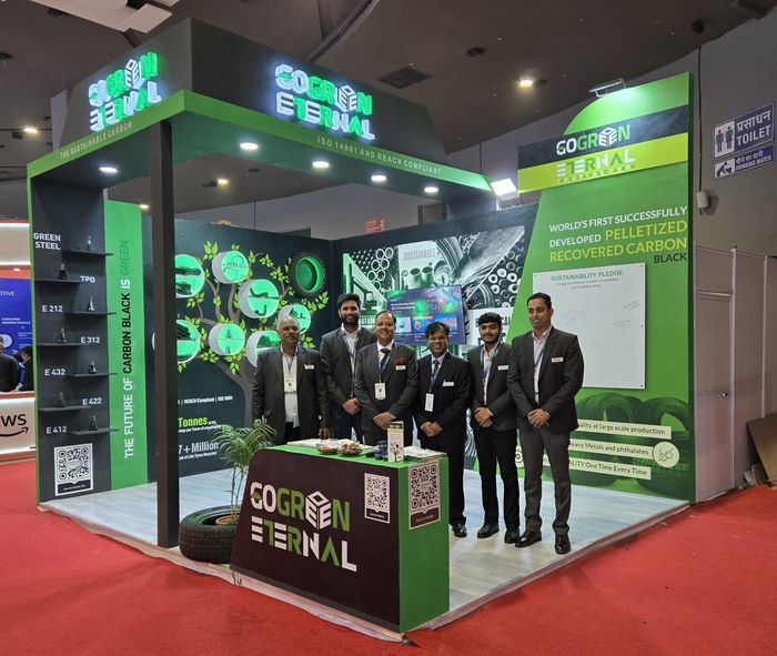 GoGreen Eternal booth and team at Bharat Mobility Global Expo 2025